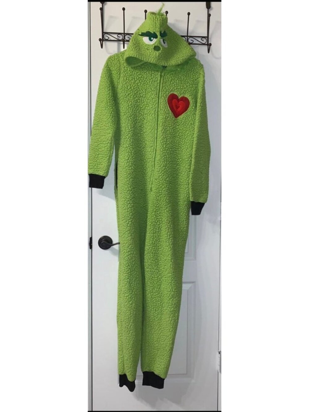 Grinch Costume Jumpsuit Size Med 8/10